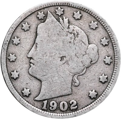 купить США 5 центов (cents) 1902 Liberty Nickel