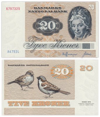 купить Дания 20 крон 1972