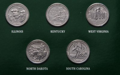 купить Памятный набор монет США 2016 (набор из 5 монет)