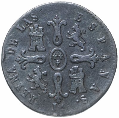 купить Испания 8 мараведи (maravedís) 1848