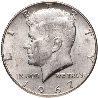 купить США 50 центов (1/2 доллара, half dollar) 1967 Kennedy Half Dollar (Кеннеди)