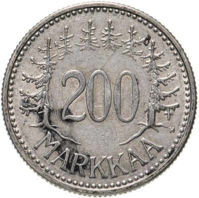 купить Финляндия 200 марок (markkaa) 1957