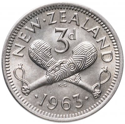 купить Новая Зеландия 3 пенса (pence) 1963
