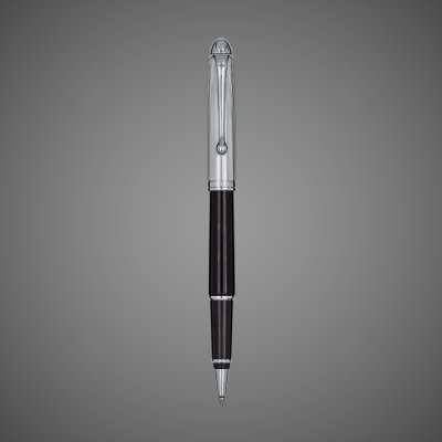 купить Ручка-роллер Aurora Millerighe Black Resin with Chrome CT, в подарочной коробке, Драгметаллы: родий, смола, хром, 2026 г.