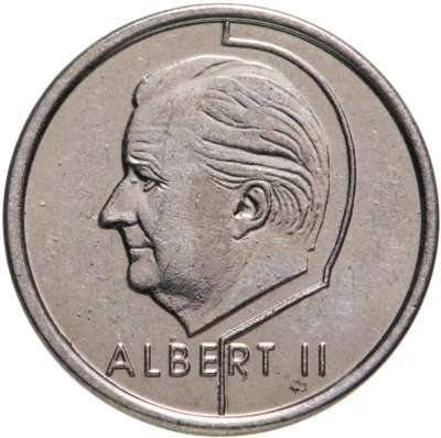купить Бельгия 1 франк (franc) 1998 Надпись на голландском - 'BELGIE'