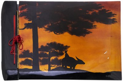 купить Фотоальбом с лаковой миниатюрой, дерево, картон, лак, Вьетнам, 1970-1990 гг.