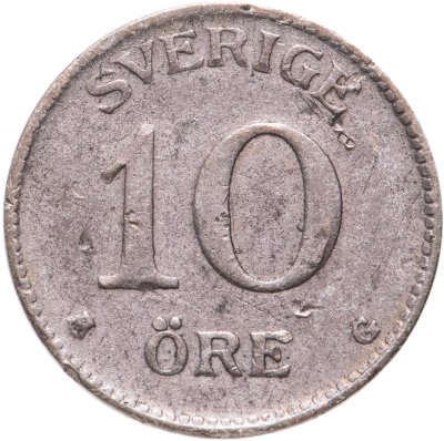 купить Швеция 10 эре (ore) 1937