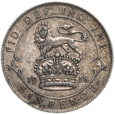 купить Великобритания 6 пенсов (pence) 1918