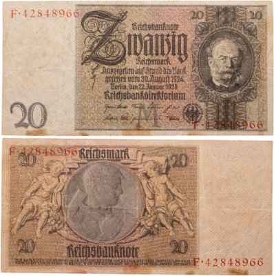 купить Германия 20 марок 1929