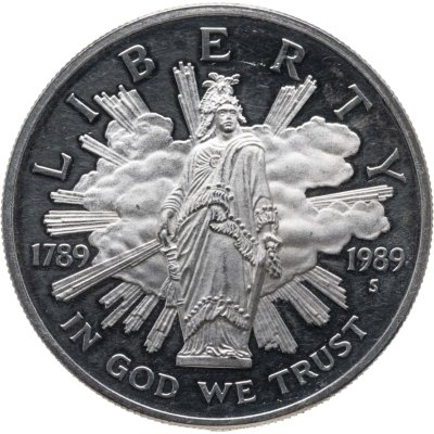 купить США 1 доллар (dollar) 1989 "200 лет Конгрессу США"