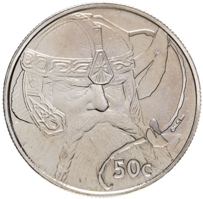 купить Новая Зеландия 50 центов 2003 "Властелин колец - Гимли"