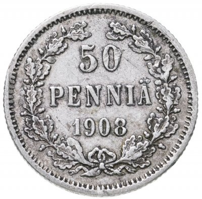 купить 50 пенни (pennia) 1908 L