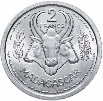 купить Мадагаскар 2 франка (francs) 1948