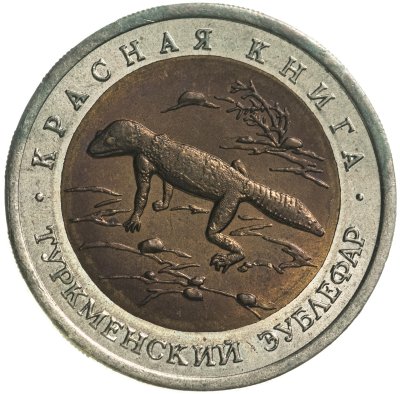 купить 50 рублей 1993 ЛМД Туркменский Эублефар - Красная книга
