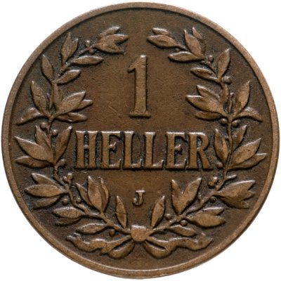 купить Германская Восточная Африка 1 геллер (heller) "J" 1908