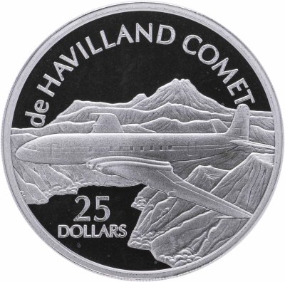 купить Соломоновы Острова 25 долларов (dollars) 2003 "Самолёты - Де Хевилленд DH.106 «Комета» (de Havilland Comet)"