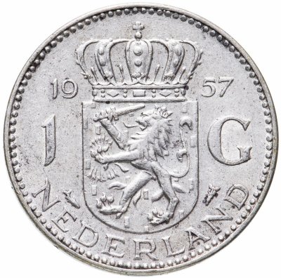 купить Нидерланды 1 гульден (gulden) 1957