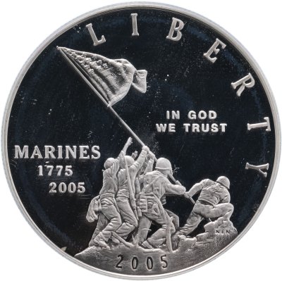 купить США 1 доллар (dollar) 2005 P 230-летие Корпусу морской пехоты