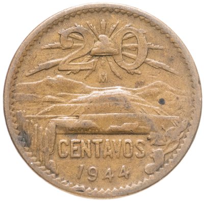 купить Мексика 20 сентаво (centavos) 1944
