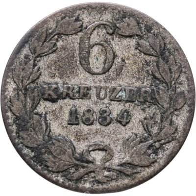 купить Германия, Баден 6 крейцеров 1834