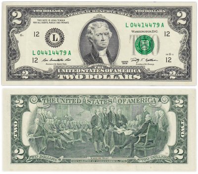 купить США 2 доллара 2009 (Pick 530a) L-Сан Франциско