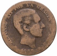 купить Испания 10 сентимо 1877