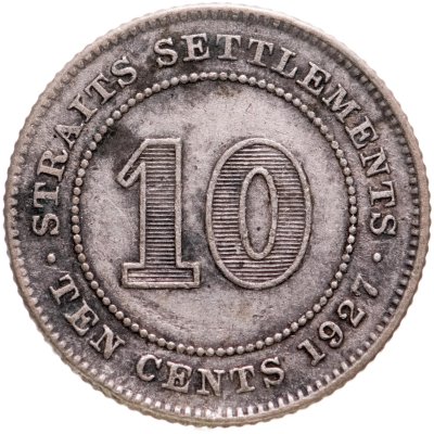 купить Стрейтс Сетлментс 10 центов (cents) 1927
