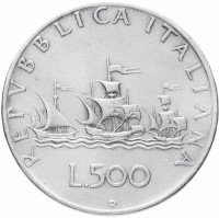 купить Италия 500 лир 1958