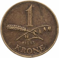 купить Дания 1 крона 1943