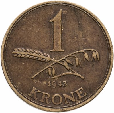 купить Дания 1 крона 1943
