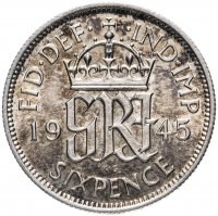 Купить Великобритания 6 пенсов 1937-1946