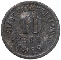 купить Германия (Франкфурт-на-Майне) нотгельд 10 пфеннигов 1919