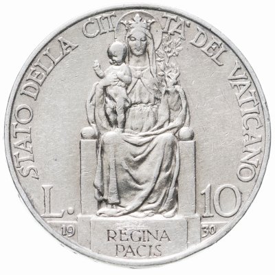 купить Ватикан 10 лир (lire) 1930