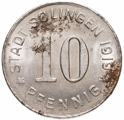 купить Германия (Золинген) нотгельд 10 пфеннигов 1919