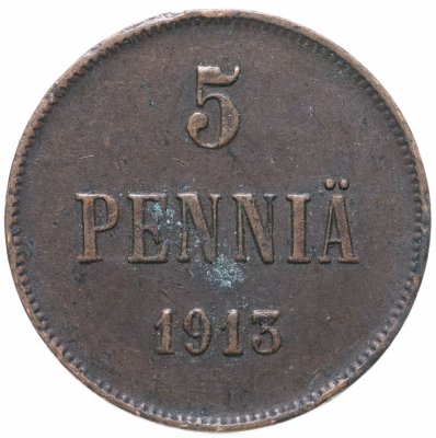 купить 5 пенни (pennia) 1913