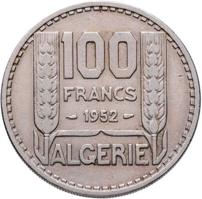 купить Алжир 100 франков (francs) 1952