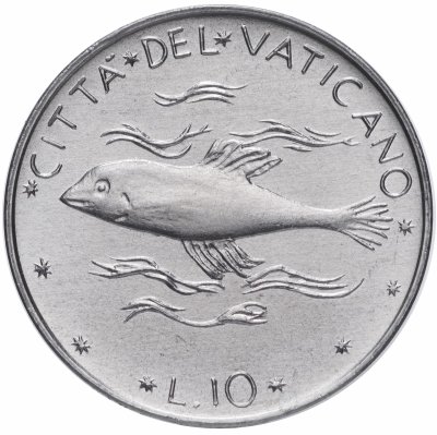 купить Ватикан 10 лир (lire) 1977
