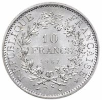 купить Франция 10 франков 1967