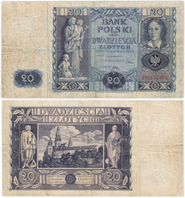 купить Польша 20 злотых 1936