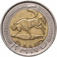 купить ЮАР 5 рандов (рэндов, rand) 2009