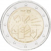 Купить Португалия 2 евро 2017 "150 лет Полиции общественной безопасности"