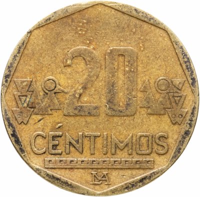 купить Перу 20 сентимо (centimos) 2003 редкий год