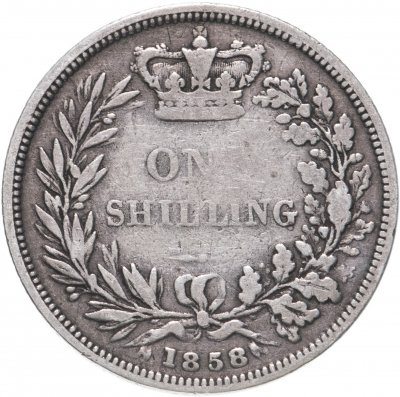 купить Великобритания 1 шиллинг (shilling) 1858