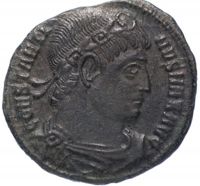 купить Римская Империя Константин I 306–337 гг фоллис (реверс: два воина стоят лицом друг к другу, между ними два штандарта)