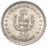 купить Уругвай 50 сентесимо (centesimos) 1960