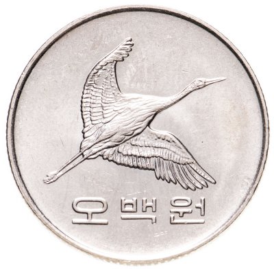 купить Южная Корея 500 вон (won) 1991
