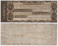 купить США 5 долларов 18-- (Bank of Windsor) Вермонт