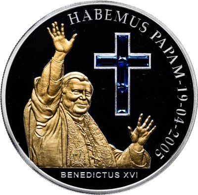 купить Андорра 10 денье 2005 "Избрание папы Бенедикта XVI" в футляре