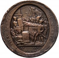 купить Жетон-токен 5 соль, бронза, Франция, 1792 г.