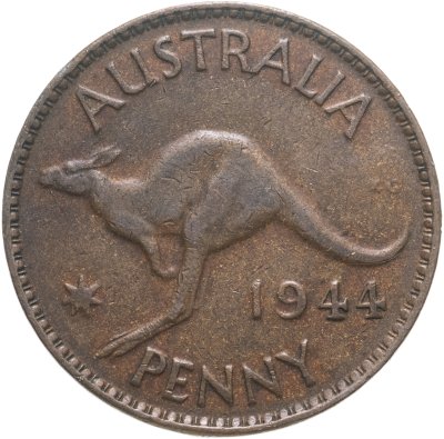 купить Австралия 1 пенни (penny) 1944